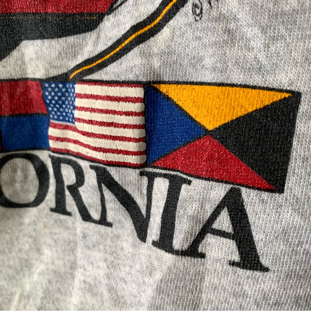 Vintage California Marina Del Rey Nautical Sailing Sweatshirt - Picture 5 of 13